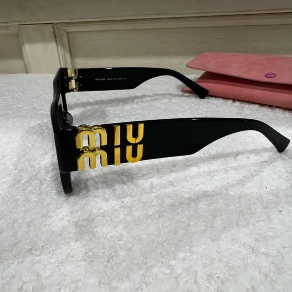 Miu Miu | Accessories | Miu Miu Glossy Black Sunglasses  display picture 2